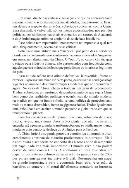 Brasil e China no Reordenamento das Relações ... - Funag