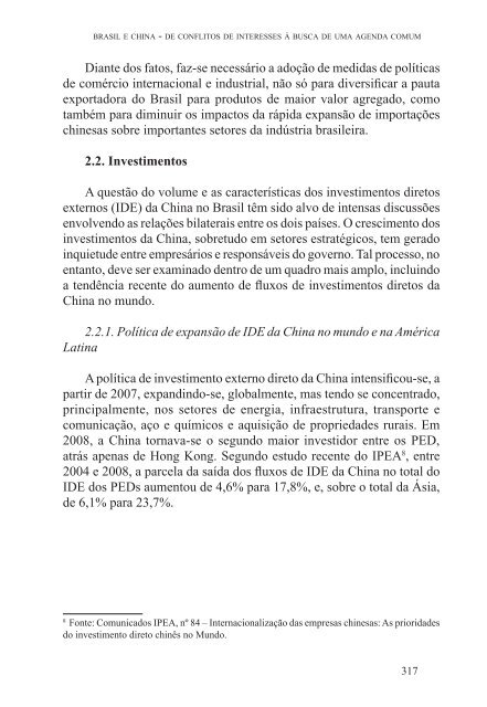 Brasil e China no Reordenamento das Relações ... - Funag