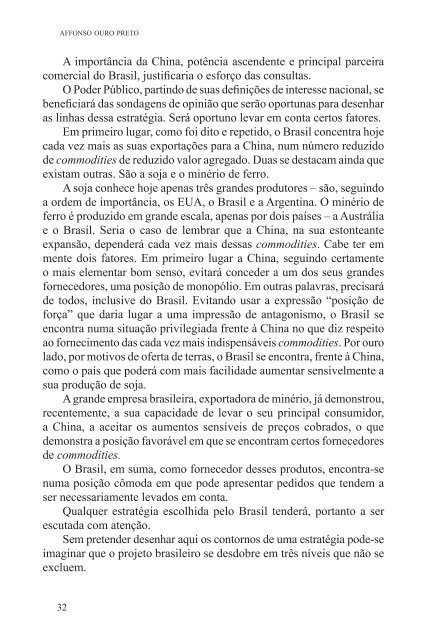 Brasil e China no Reordenamento das Relações ... - Funag