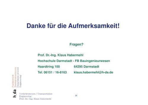 5.) Prof. Dr.-lng. Klaus Habermehl, Hochschule ... - VSVI Hessen