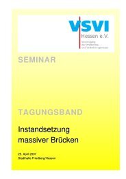 SEMINAR TAGUNGSBAND Instandsetzung massiver ... - VSVI Hessen