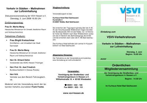 Verkehrsforum 2008 1 - VSVI Hessen