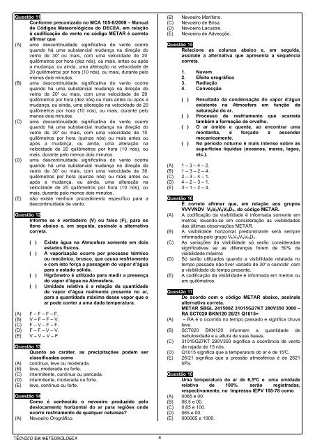 Técnico em Meteorologia