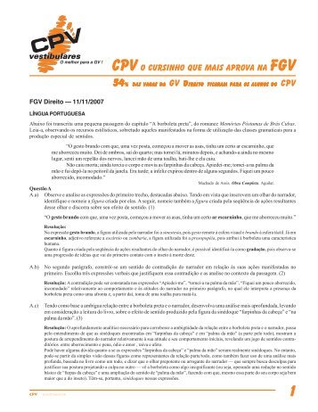 CPVO cursinho que mais aprova na FGV