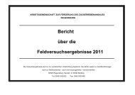 Versuchsbericht 2011 - BISZ - Südzucker AG