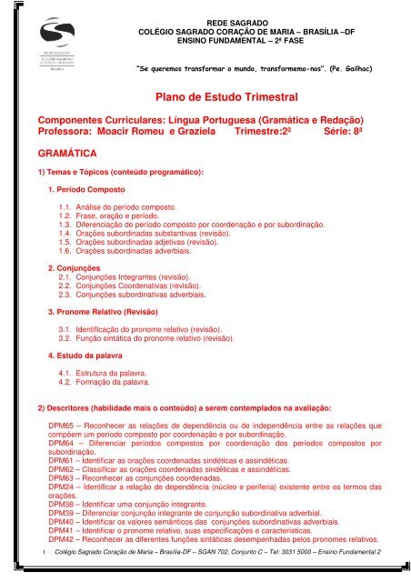 Organizando conceitos: pronomes - Planos de aula - 4º ano - Língua