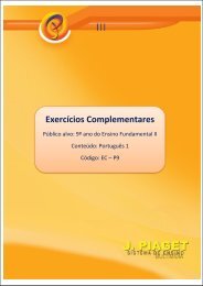 Exercícios Complementares - J. Piaget