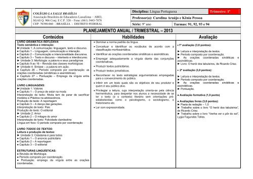 Português - Portal La Salle