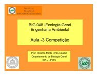Aula -3 Competição - Ecologia e Gestão Ambiental - UFMG