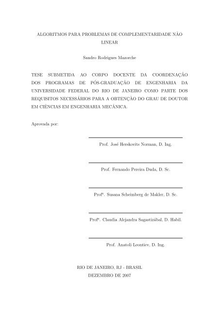 Doctoral Thesis - Optimize - UFRJ