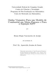 Ondas Viajantes Para um Modelo de Combustão em Meios ... - UFCG