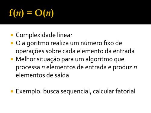 Análise de complexidade - UFMG