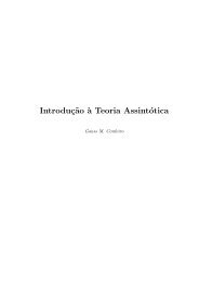 Introduç˜ao `a Teoria Assintótica - USP