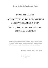 Propriedades Assintóticas de Polinômios que Satisfazem a ... - DCCE