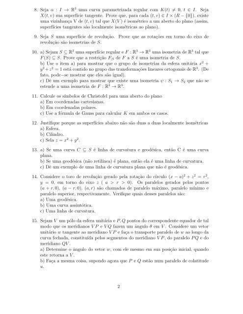 Transporte paralelo e Geodésicas - Sato.prof.ufu.br - Universidade ...