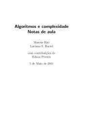 Algoritmos e complexidade Notas de aula - Arquivo Escolar