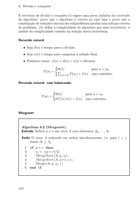 Algoritmos e complexidade Notas de aula - Arquivo Escolar