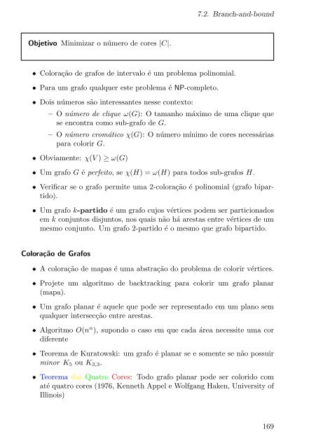 Algoritmos e complexidade Notas de aula - Arquivo Escolar