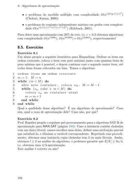 Algoritmos e complexidade Notas de aula - Arquivo Escolar