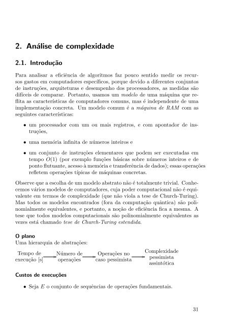 Algoritmos e complexidade Notas de aula - Arquivo Escolar