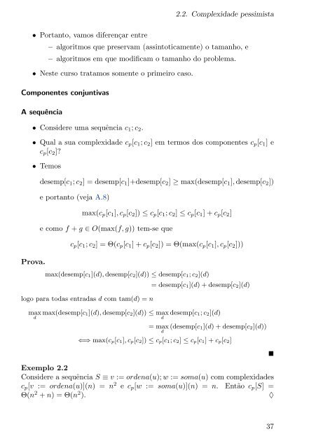 Algoritmos e complexidade Notas de aula - Arquivo Escolar