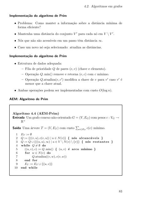 Algoritmos e complexidade Notas de aula - Arquivo Escolar