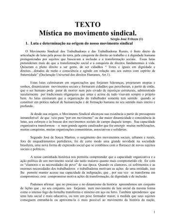 Mística no Movimento Sindical - Fetraece