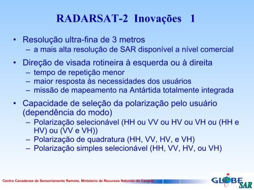 Centro Canadense de Sensoriamento Remoto ... - GeoGratis