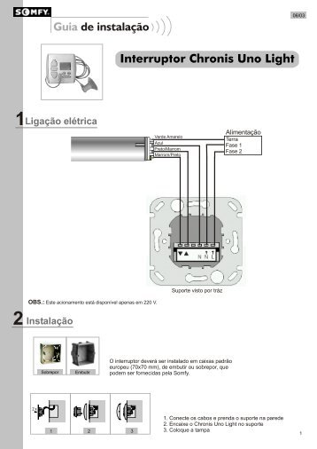 Interruptor Chronis Uno Light - Somfy