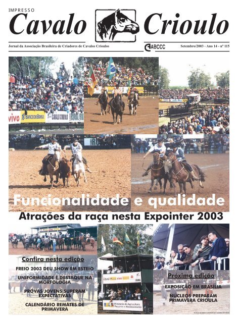 Lance Rural transmite o Cavalo Crioulo na EXPOINTER ao vivo e