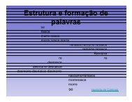 Estrutura e formação de palavras