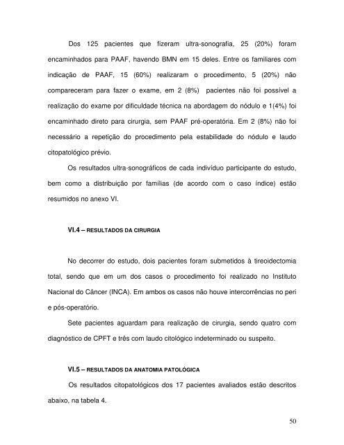 carcinoma papilífero familiar de tireóide - Faculdade de Medicina ...