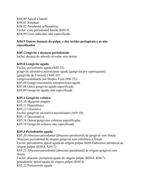 CLASSIFICAÇÃO INTERNACIONAL DE DOENÇAS \(CID ... - CFO