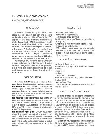 leucemia mielóide crônica (LMC)