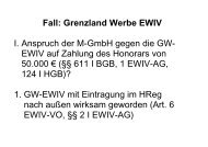 Fall: Grenzland Werbe EWIV