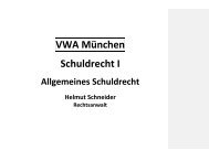 5 Entstehung von Schuldverhältnissen durch Vertrag - VWA München