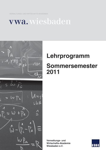 Lehrprogramm VWA Wiesbaden