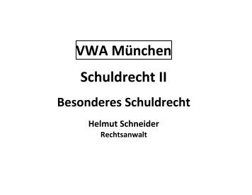 Rechte - VWA München