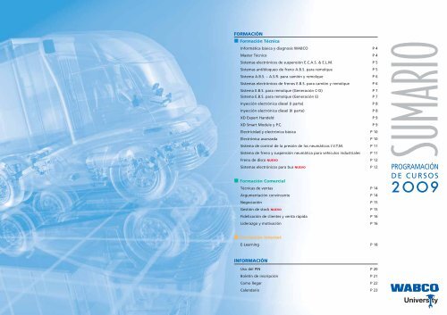 PROGRAMACIÓN DE CURSOS - WABCO