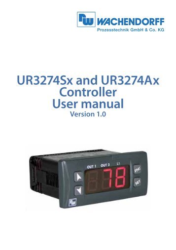 UR3274Sx and UR3274Ax Controller User manual - Wachendorff ...