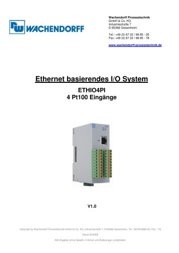 Download (1.3 MB) - Wachendorff  Prozesstechnik GmbH & Co. KG