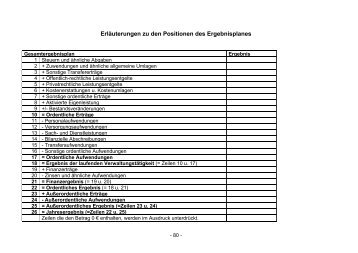 Erläuterungen Ergebnis- und Finanzplan - Gemeinde Wachtberg