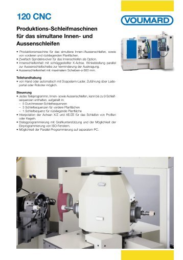 120 CNC Produktions-Schleifmaschinen für das ... - Voumard