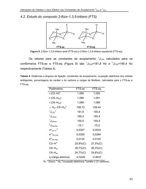 interações de orbitais e seus efeitos nos acoplamentos jch em 1,3,5 ...