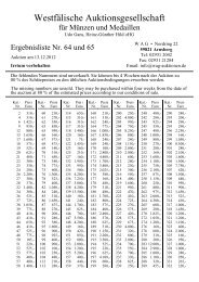 Ergebnis A64-65 - Westfälische Auktionsgesellschaft für Münzen ...