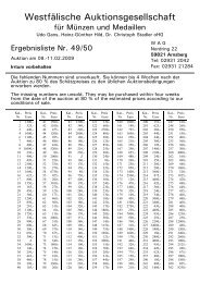 Westfälische Auktionsgesellschaft für Münzen und Medaillen