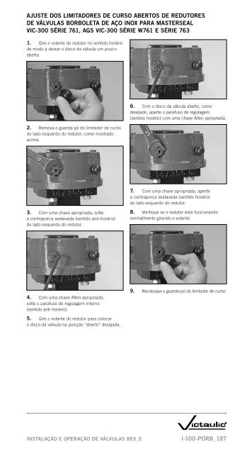 MANUAL DE INSTALAÇÃO DE CAMPO - Victaulic