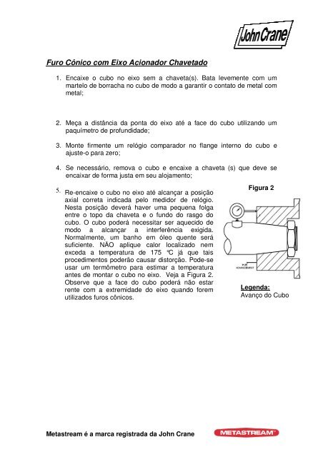 Instruções de Instalação e Manutenção Acoplamento ... - John Crane