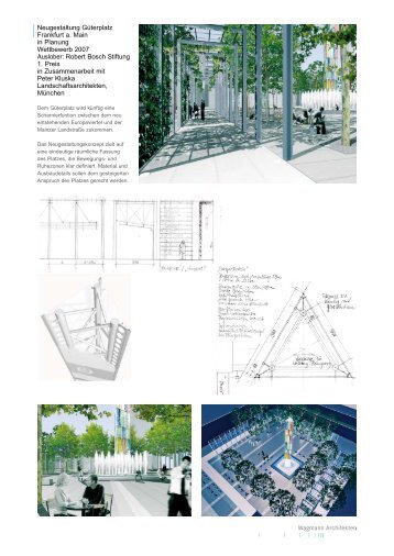 Neugestaltung Güterplatz Frankfurt a. Main in Planung Wettbewerb ...