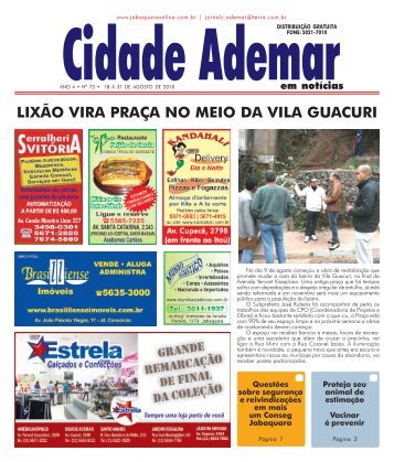 lixão vira praça no meio da vila guacuri - Jornal Jabaquara em ...